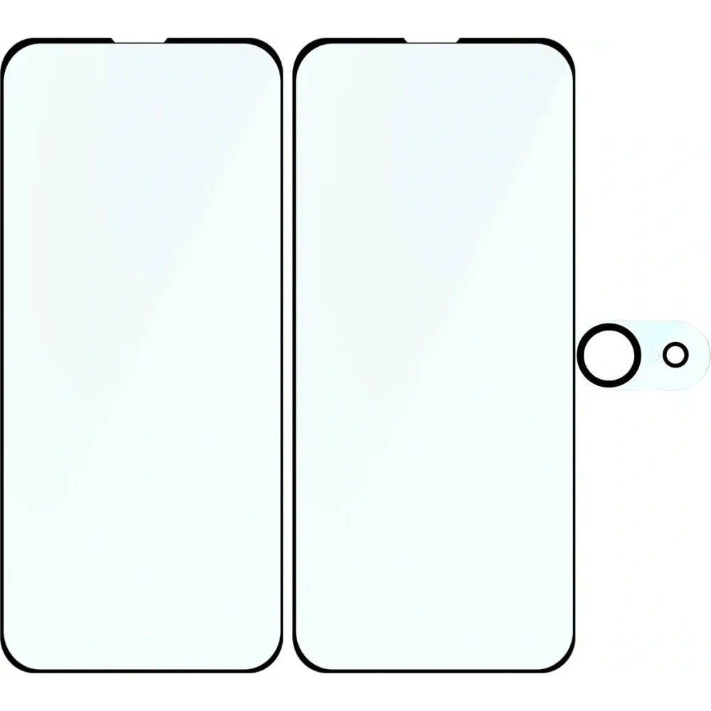 Hurtownia GSM - Bizon Edge 2 Pack 2x gehärtetes Glas + 1x Linsenschutz für Apple iPhone 16e - BIZ9435 - {ean13} - Hurt