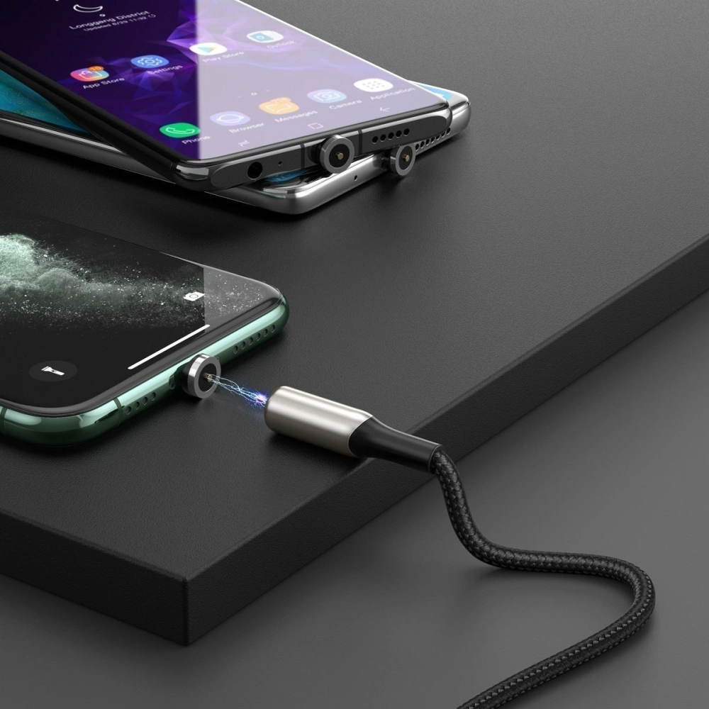 Hurtownia GSM - Kabel magnetický Lightning Baseus Zinc 2A 1m černý - BSU1536BLK - {ean13} - Hurt