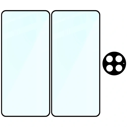 2x szkło na ekran + 1x szkło na aparat Bizon Edge 3D Pack do OnePlus 13