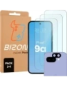 Bizon Glas Klar 2er Pack 3x gehärtetes Glas + 1x Linsenschutz Pixel 9a