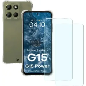 Hurtownia GSM - Bizon Case Clear Pack pouzdro + 2x tvrzené sklo Motorola Moto G15 / G15 Power - BIZ9439 - {ean13} - Hurt