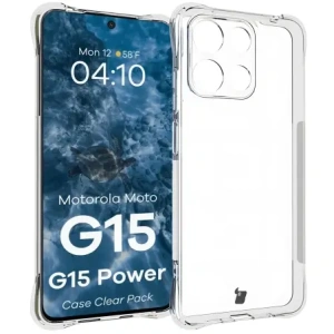 Hurtownia GSM - Bizon Case Clear Pack Hülle + 2x gehärtetes Glas Motorola Moto G15 / G15 Power - BIZ9439 - {ean13} - Hurt