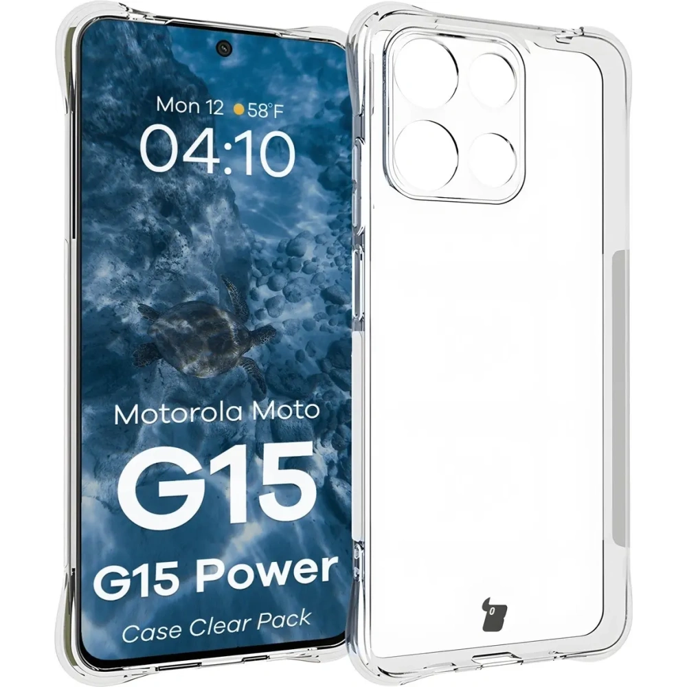 Hurtownia GSM - Bizon Case Clear Pack pouzdro + 2x tvrzené sklo Motorola Moto G15 / G15 Power - BIZ9439 - {ean13} - Hurt