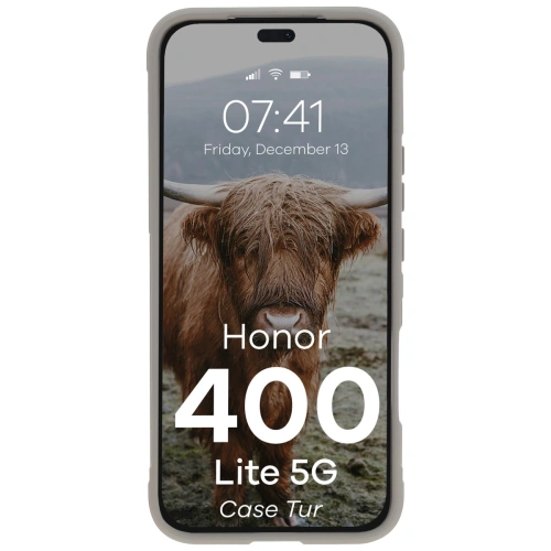 Pancerne etui Bizon Case Tur do Honor 400 Lite jasnoszare