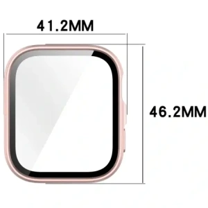 Hurtownia GSM - Etui ze szkłem do zegarka Bizon Case+Glass Watch do Huawei Watch Fit 4 satynowo różowe - BIZ9443 - {ean13} - Hurt