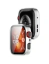Bizon Case+Glass Uhr Huawei Watch Fit 4 Pro satin silber