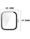 Hurtownia GSM - Etui ze szkłem do zegarka Bizon Case+Glass Watch do Huawei Watch Fit 4 Pro satynowo srebrne - BIZ9445 - {ean13} - Hurt