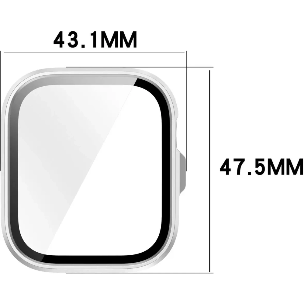 Hurtownia GSM - Etui ze szkłem do zegarka Bizon Case+Glass Watch do Huawei Watch Fit 4 Pro satynowo srebrne - BIZ9445 - {ean13} - Hurt