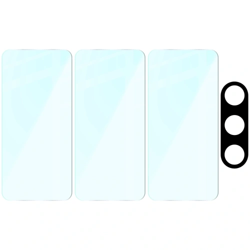 3x szkło na ekran + 1x szkło na aparat Bizon Glass Clear 2 Pack do Samsung Galaxy A36 5G