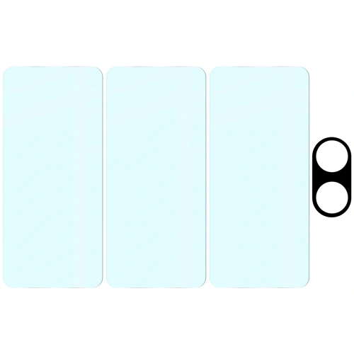 3x szkło na ekran + 1x szkło na aparat Bizon Glass Clear 2 Pack do Xiaomi POCO X7 Pro
