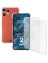 Bizon Case Clear Pack Hülle + 2x Displayschutzfolie für Nothing CMF Phone 2 Pro