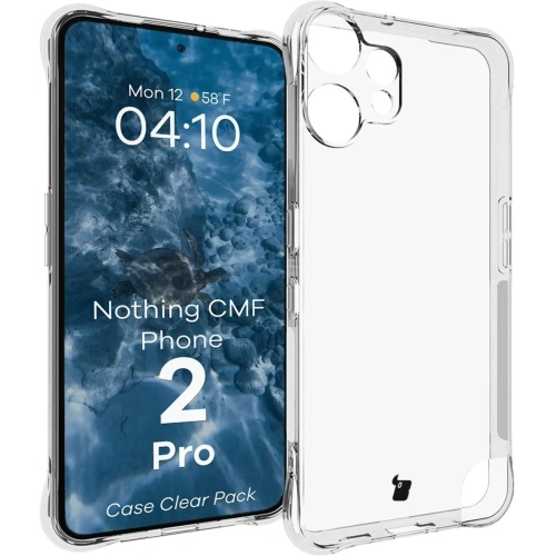 Etui + 2x folia na ekran Bizon Case Clear Pack do Nothing CMF Phone 2 Pro