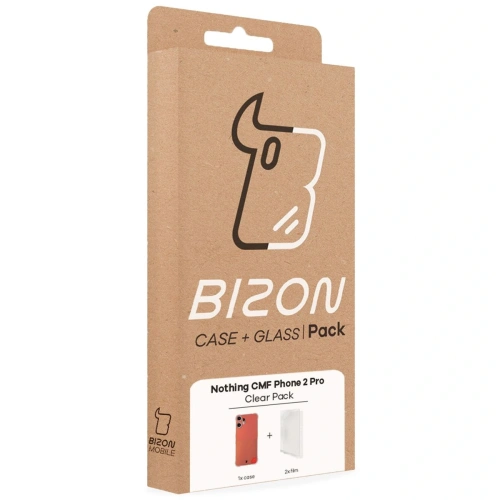 Etui + 2x folia na ekran Bizon Case Clear Pack do Nothing CMF Phone 2 Pro