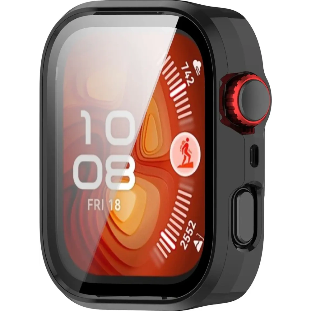 Hurtownia GSM - Etui ze szkłem do zegarka Bizon Case+Glass Watch do Huawei Watch Fit 4 Pro czarne - BIZ9455 - {ean13} - Hurt