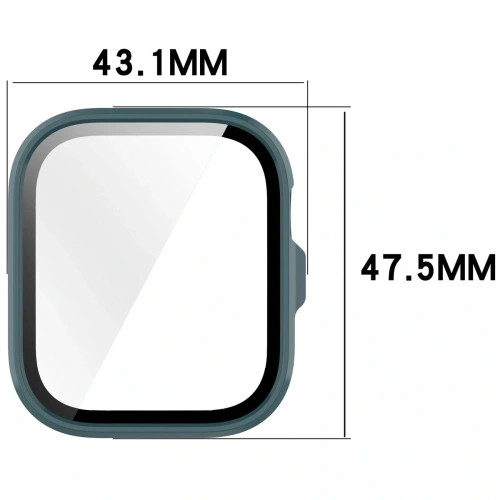 Etui ze szkłem do zegarka Bizon Case+Glass Watch do Huawei Watch Fit 4 Pro zielone