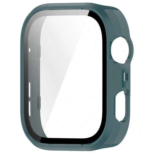 Etui ze szkłem do zegarka Bizon Case+Glass Watch do Huawei Watch Fit 4 Pro zielone