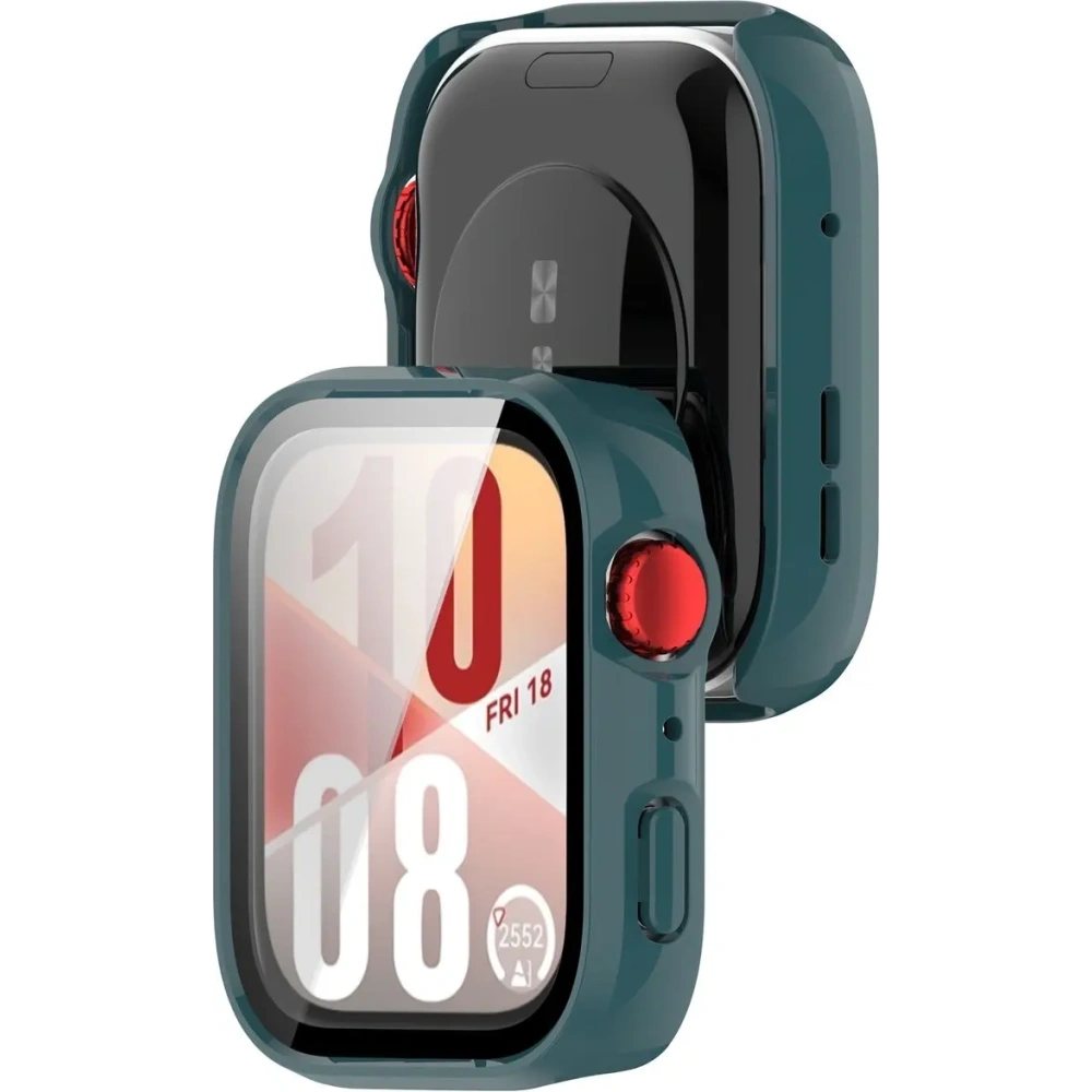 Hurtownia GSM - Etui ze szkłem do zegarka Bizon Case+Glass Watch do Huawei Watch Fit 4 zielone - BIZ9457 - {ean13} - Hurt