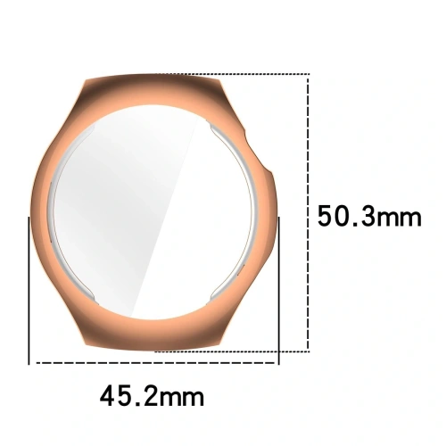 Etui z osłoną ekranu Bizon Case Watch Felipe do Huawei Watch 5 42mm różowozłote