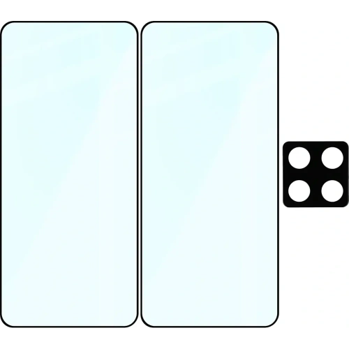 2x szkło na ekran + 1x szkło na aparat Bizon Edge 2 Pack do Xiaomi 14T