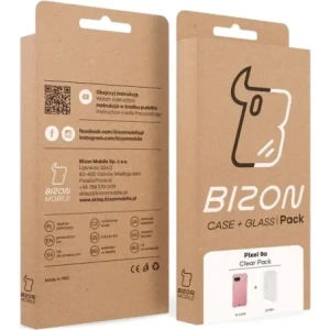 Hurtownia GSM - Bizon Case Clear Pack Hülle + 2x Displayschutzfolie Google Pixel 9a - BIZ9460 - {ean13} - Hurt