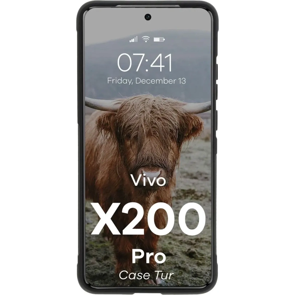 Hurtownia GSM - Pancerne etui Bizon Case Tur do Vivo X200 Pro czarne - BIZ9462 - {ean13} - Hurt