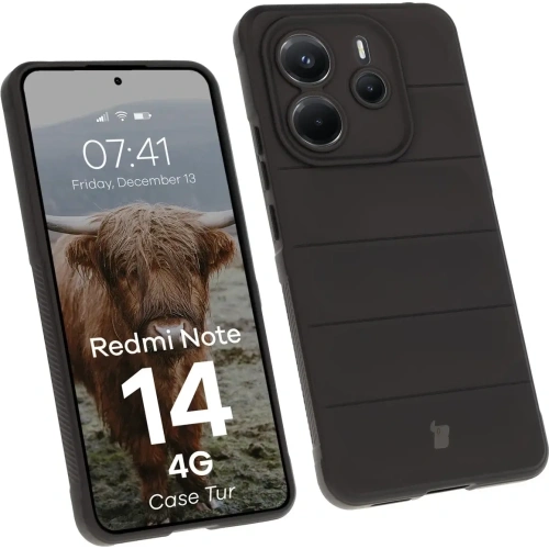 Pancerne etui Bizon Case Tur do Xiaomi Redmi Note 14 4G czarne