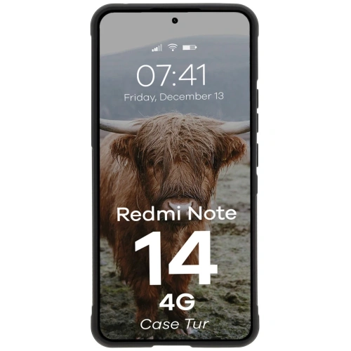 Pancerne etui Bizon Case Tur do Xiaomi Redmi Note 14 4G czarne