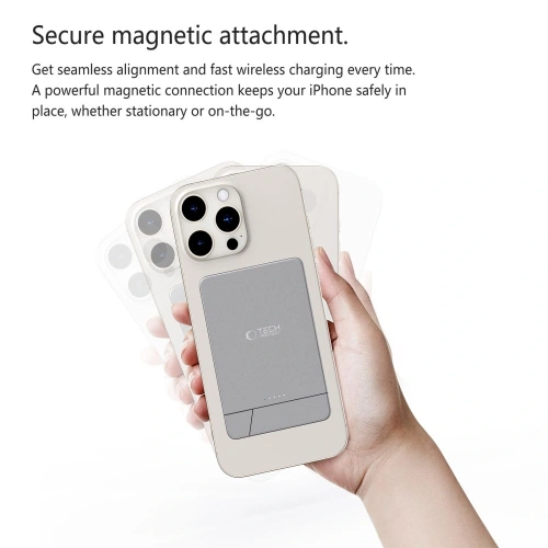 Powerbank bezprzewodowy Tech-Protect PB14 LifeMag MagSafe Power Bank 5000mah Space Grey
