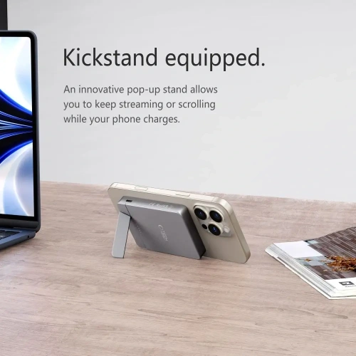 Powerbank bezprzewodowy Tech-Protect PB14 LifeMag MagSafe Power Bank 5000mah Space Grey