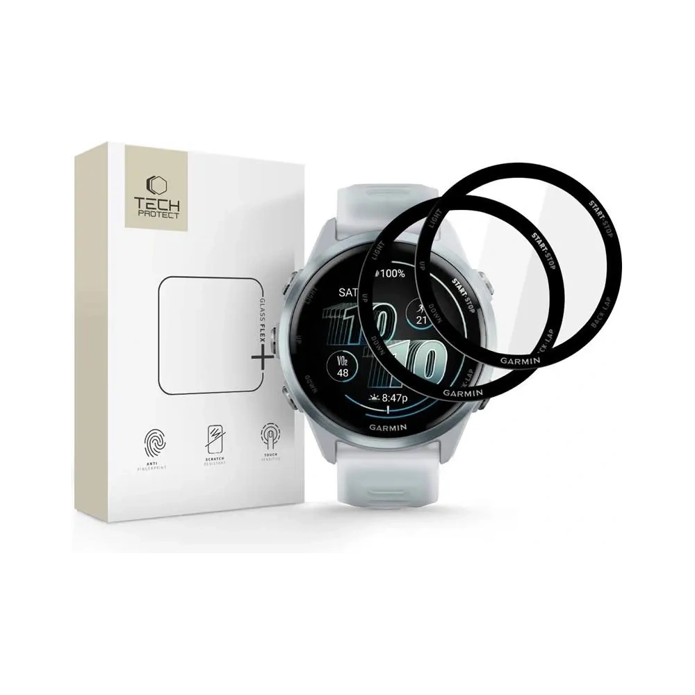 Hurtownia GSM - Tech-Protect Glass Flex+ Garmin Forerunner 570 42mm Černá [2 BALENÍ] - THP4249 - {ean13} - Hurt