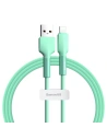Kabel Lightning USB Baseus Silica Gel, 2.4A, 1m (zelená)