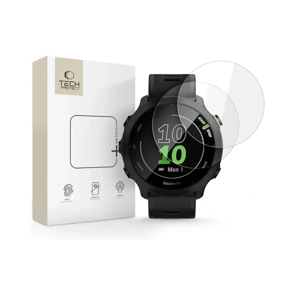 Hurtownia GSM - Szkło hartowane Tech-Protect Glass Fit+ Garmin Forerunner 55 Clear [2 PACK] - THP4255 - {ean13} - Hurt