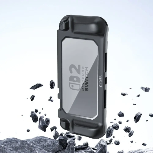 Etui Tech-Protect Magmat Nintendo Switch 2 Black/clear