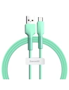 Cablu USB-C Baseus Silica Gel, 3A, 1m (verde)