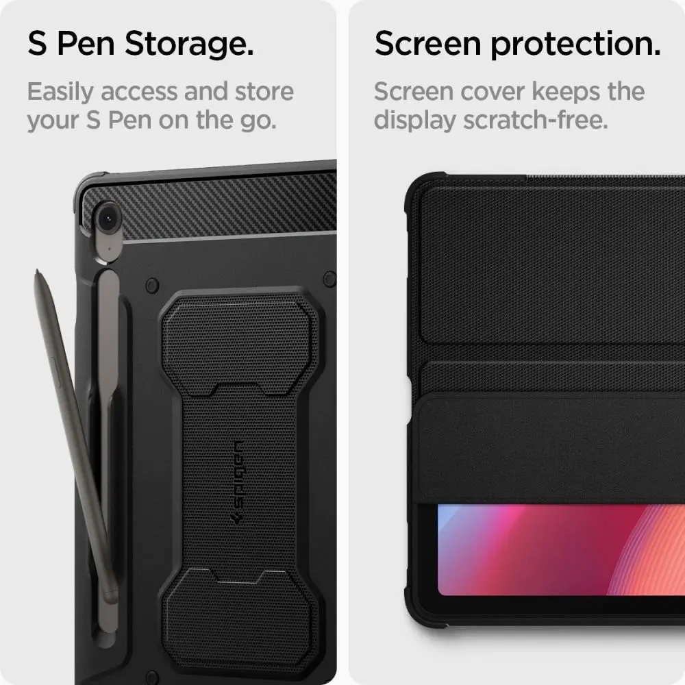 Hurtownia GSM - Spigen Rugged Armor Pro Samsung Galaxy Tab S10 FE+ Plus 13.1 X620 / X626b Černá - SPN16789 - {ean13} - Hurt