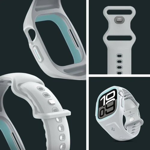 Etui z paskiem Spigen Liquid Air Pro Apple Watch 10 / 11 46mm Grey