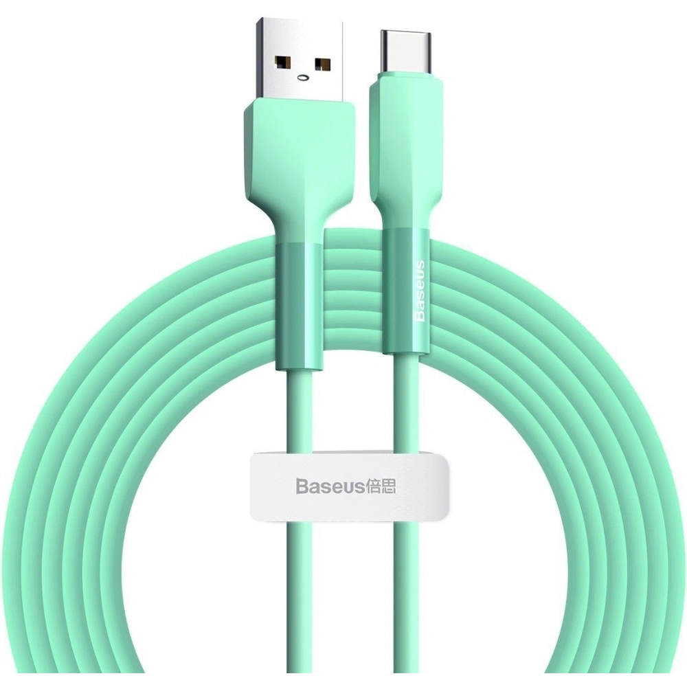 Hurtownia GSM - Kabel USB-C Baseus Silica Gel, 2A, 2m (verde) - BSU1542GRN - {ean13} - Hurt