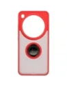 Hurtownia GSM - Husa Bizon Case Hybrid Ring Xiaomi 15 Ultra fumurie cu un cadru roșu - BIZ9465 - {ean13} - Hurt