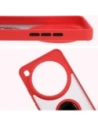 Hurtownia GSM - Husa Bizon Case Hybrid Ring Xiaomi 15 Ultra fumurie cu un cadru roșu - BIZ9465 - {ean13} - Hurt