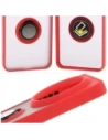 Hurtownia GSM - Husa Bizon Case Hybrid Ring Xiaomi 15 Ultra fumurie cu un cadru roșu - BIZ9465 - {ean13} - Hurt