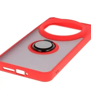 Hurtownia GSM - Husa Bizon Case Hybrid Ring Xiaomi 15 Ultra fumurie cu un cadru roșu - BIZ9465 - {ean13} - Hurt