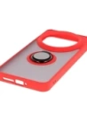 Hurtownia GSM - Etui z uchwytem na palec Bizon Case Hybrid Ring do Xiaomi 15 Ultra przydymione z czerwoną ramką - BIZ9465 - {ean13} - Hurt