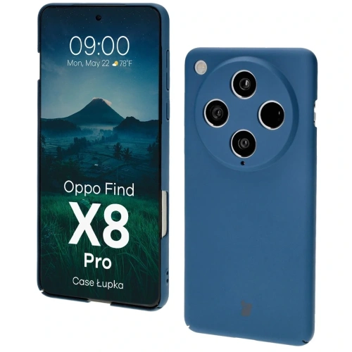 Etui Bizon Case Łupka do Oppo Find X8 Pro niebieskie