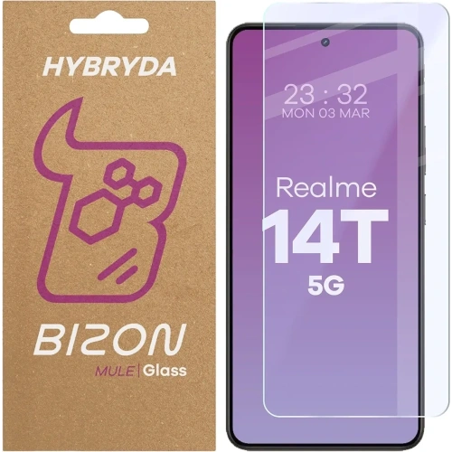 Elastyczne szkło hybrydowe Bizon Glass Mule do Realme 14T 5G