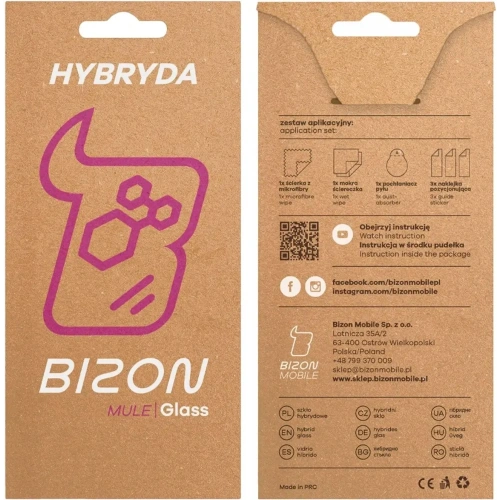 Elastyczne szkło hybrydowe Bizon Glass Mule do Realme 14T 5G