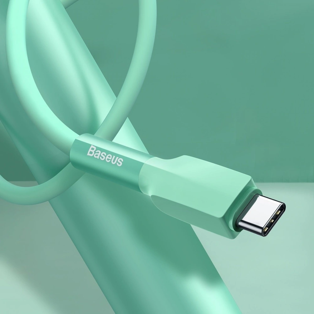 Hurtownia GSM - Kabel USB-C Baseus Silica Gel, 2A, 2m (verde) - BSU1542GRN - {ean13} - Hurt