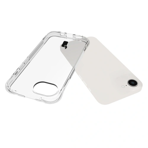Etui + 2x szkło na ekran + 1x szkło na obiektyw Bizon Case Clear Pack do Apple iPhone 16e