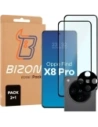 2x szkło na ekran + 1x szkło na aparat Bizon Edge 2 Pack do Oppo Find X8 Pro