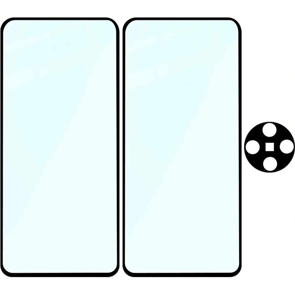 Hurtownia GSM - 2x szkło na ekran + 1x szkło na aparat Bizon Edge 2 Pack do Oppo Find X8 Pro - BIZ9471 - {ean13} - Hurt