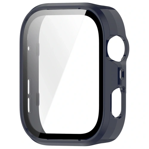 Etui ze szkłem do zegarka Bizon Case+Glass Watch do Huawei Watch Fit 4 Pro niebieskie